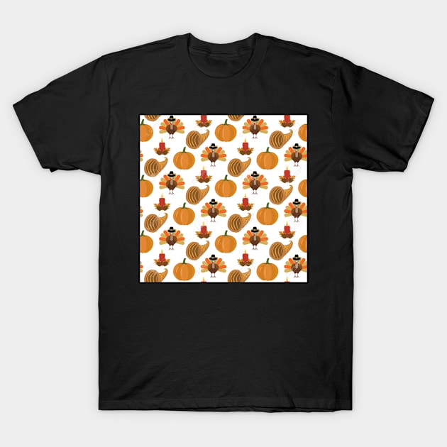 Thanksgiving Print T-Shirt by AashviPatel